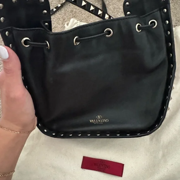 Valentino Black Studded Crossbody Bag - Picture 4 of 4